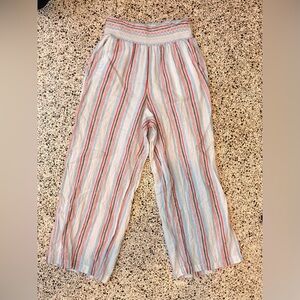 Striped Wide-Leg Pants Crown and Ivy Medium